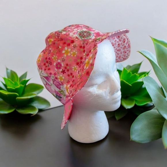 Floral Pink Kids' Sun Hat - Picture 5 of 5